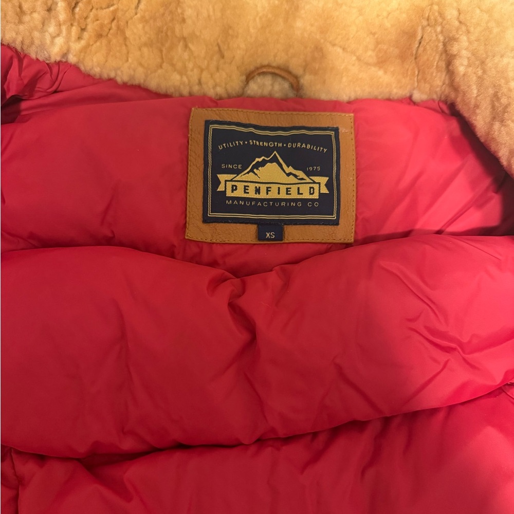 Penfield Vibrant Red Puffer Coat